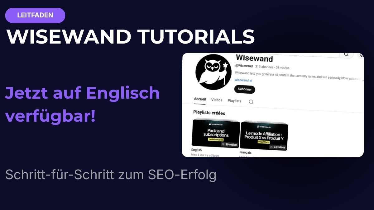Neue englische Video-Tutorials: So gelingt der Start mit Wisewand